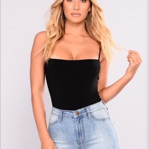 Fashion Nova Square Black Bodysuit